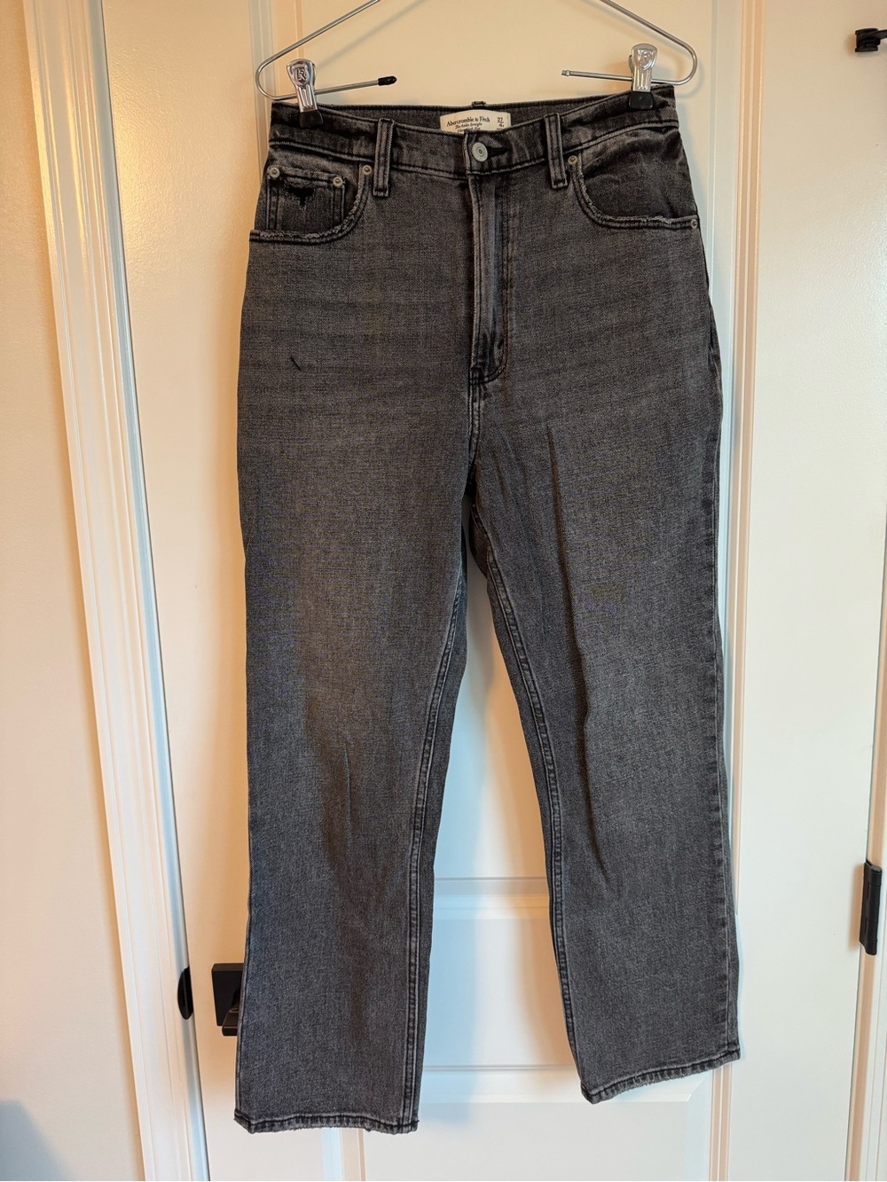 Abercrombie Ankle Straight Ultra High Rise Jean
